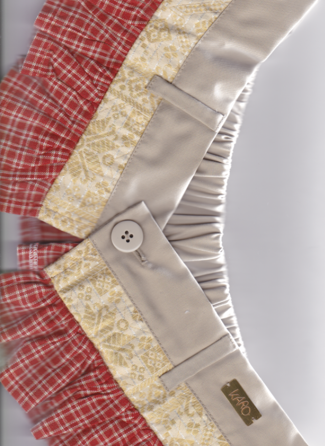 Songket belt skirt- front side